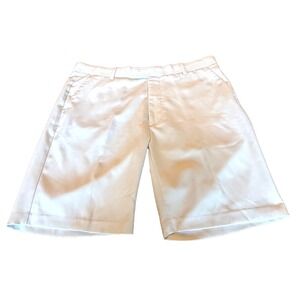 G/FORE Men's Club Golf Shorts, Pockets, Stretch, White, Performance Tech Size 38